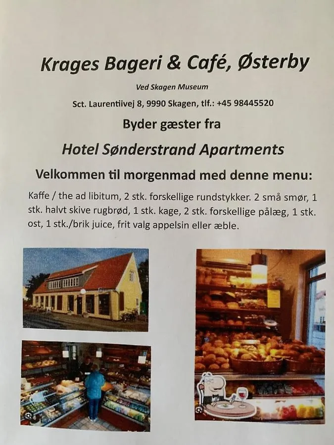 Sonderstrand Bed & Breakfast Skagen Acomodação com café da manhã Dinamarca